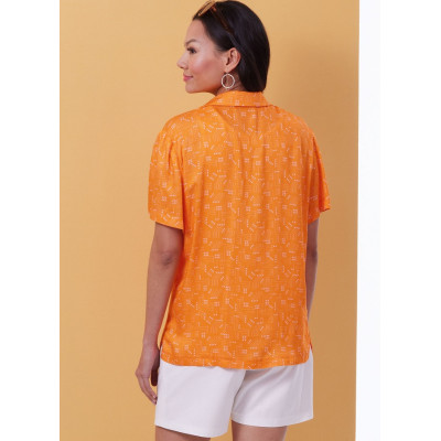 Střih Butterick 6984 dámská a pánská košile, šortky a kalhoty se sklady