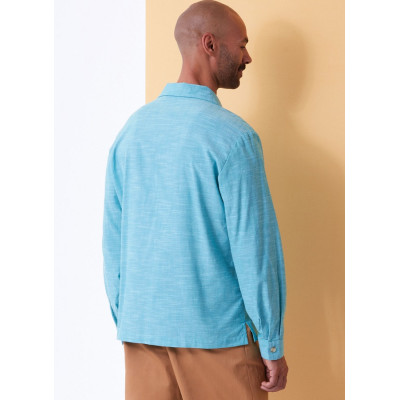 Střih Butterick 6984 dámská a pánská košile, šortky a kalhoty se sklady