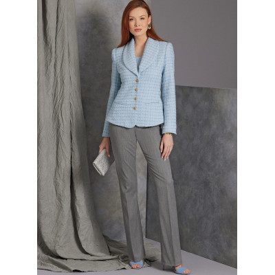 Střih Vogue 1972 jednořadé sako, tvídové sako