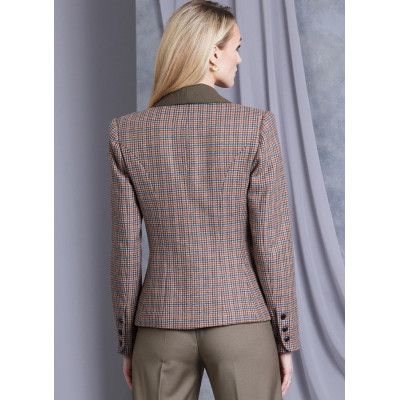 Střih Vogue 1972 jednořadé sako, tvídové sako