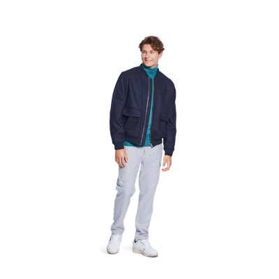 Střih Burda 5681, návod k šití: pánská bunda bluzón na zip, vesta