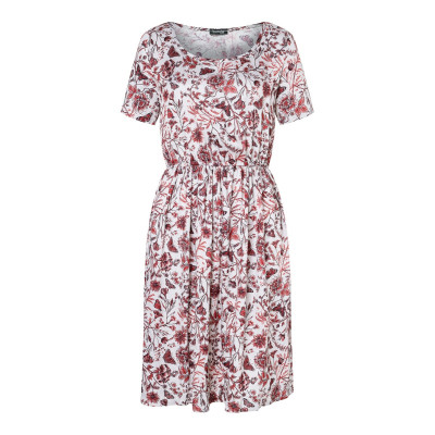 Střih Burda 5686, návod k šití: šaty s gumičkou v pase, midi šaty s rozšířenou sukní