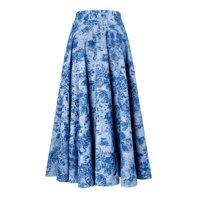 Střih Burda 5690, návod k šití: široká sukně, kolová sukně, dlouhá sukně