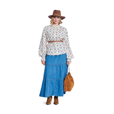 Střih Burda 5700, návod k šití: košile, skandinávská halenka