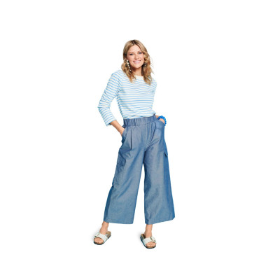 Střih Burda 5705, návod k šití: tričko se širokým krčním lemem, tričko s dlouhým rukávem