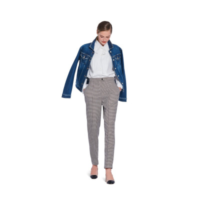 Střih Burda 5712, návod k šití: kalhoty s puky, elegantní úzké kalhoty