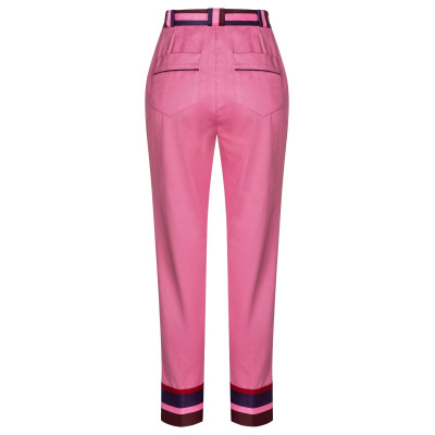 Střih Burda 5712, návod k šití: kalhoty s puky, elegantní úzké kalhoty