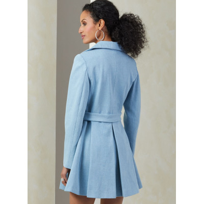 Střih Vogue 2092 retro kabát, áčkový kabát