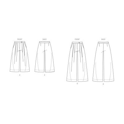 Střih Vogue 2094 kalhoty se sklady, kalhoty se širokými nohavicemi