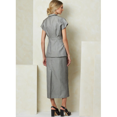 Střih Vogue 2097 top, vesta, midi sukně, kalhoty se sklady