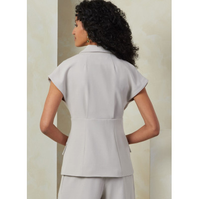 Střih Vogue 2097 top, vesta, midi sukně, kalhoty se sklady