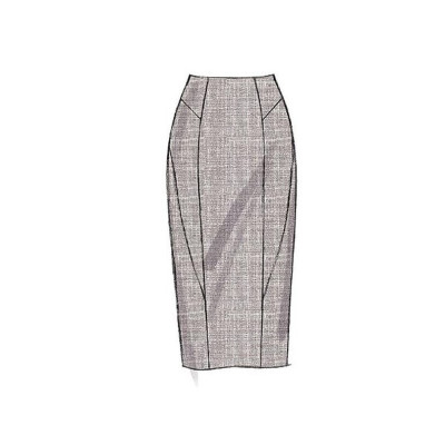 Střih Vogue 8750 pouzdrová sukně, široká splývavá sukně