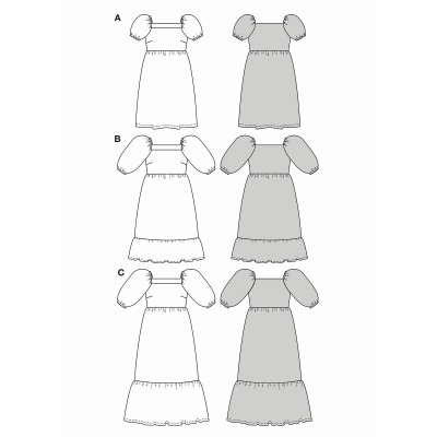 Střih Burda 5763, návod k šití: volné tričko se zavazováním na uzel, mikina