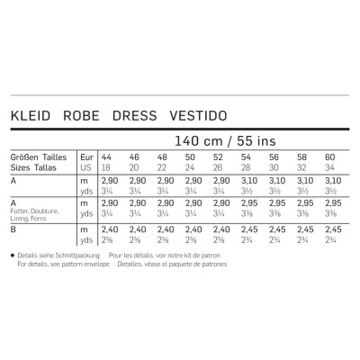 Střih Burda číslo 7100 volné tričkové šaty pro plnoštíhlé