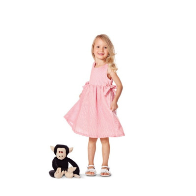 Střih Burda číslo 9460 dětské šaty, overal