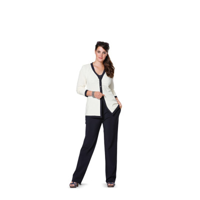 Střih Burda číslo 6952 rovné kalhoty pro plnoštíhlé