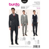 Střih Burda číslo 6871 pánský oblek - sako, vesta, kalhoty s puky