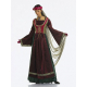 Střih Burda číslo 2509 středověké šaty, klobouk se závojem