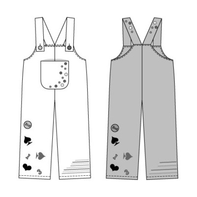 Střih Burda číslo 2453 klaun